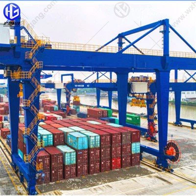 Rälsmonterad containerkran