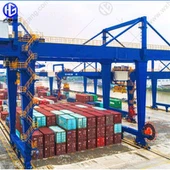 Rälsmonterad containerkran