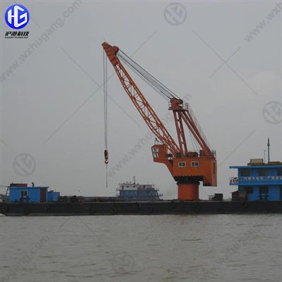 Ståltråd Luffing pråm flytande kran